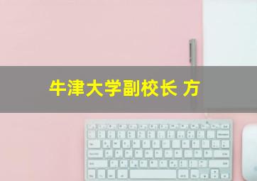 牛津大学副校长 方